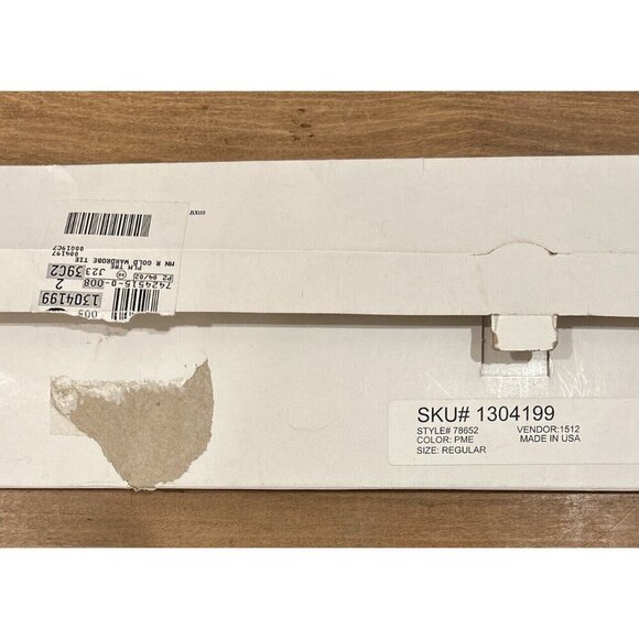 Lands’ End Silk Neck Tie Necktie Yellow Palm Trees Coconuts 58” Long NEW - Picture 4 of 4